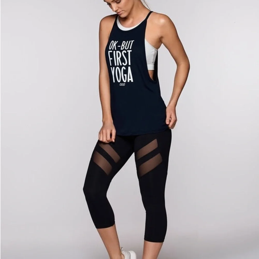 Lorna Jane Always Yoga Navy Tank - Picture 3 of 7
